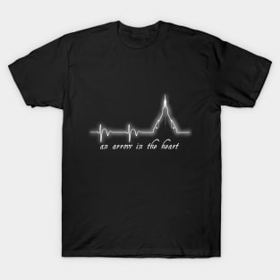 Arrow in the Heart White T-Shirt
